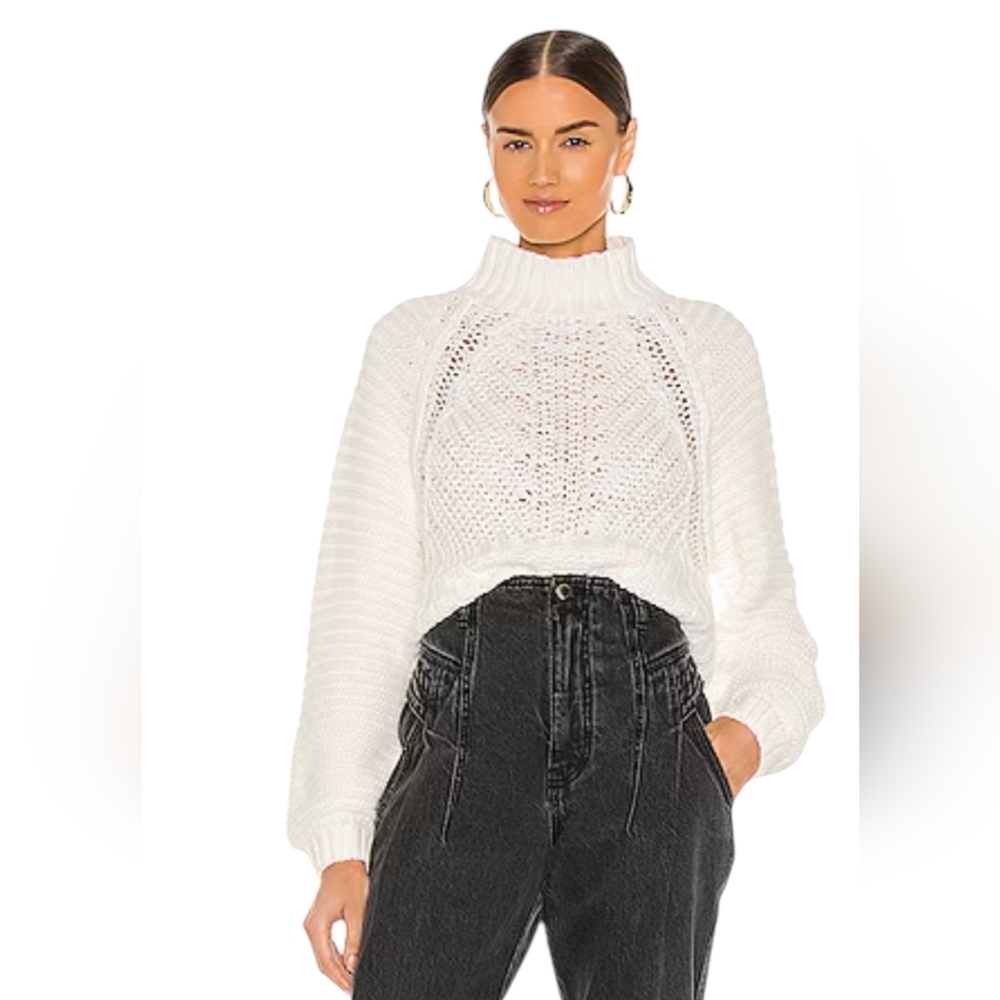 Free People White Turtleneck Sweater - Picture 4 of 13